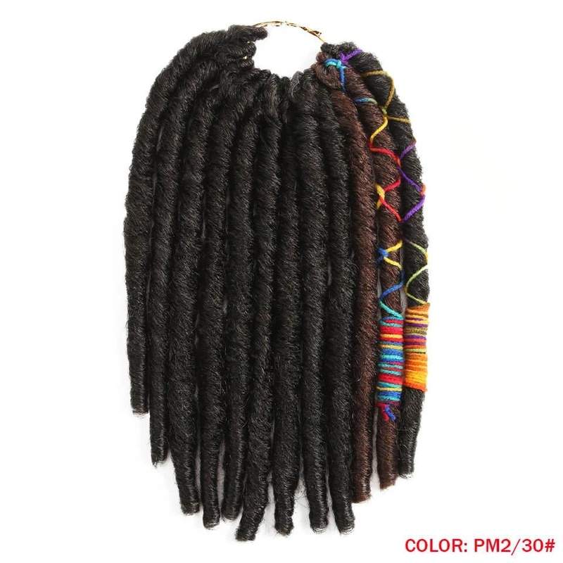 12Inch 12Strands Faux Braids Crochet Hair - Trendycomfy