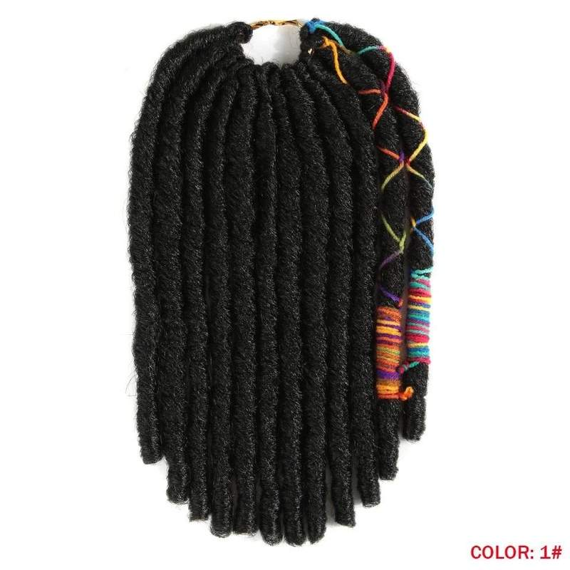 12Inch 12Strands Faux Braids Crochet Hair - Trendycomfy